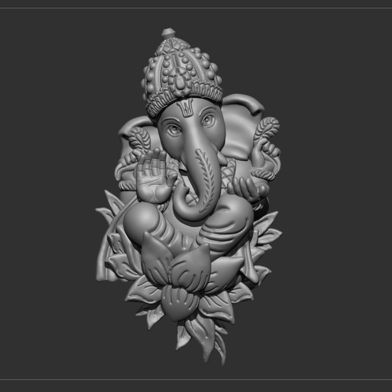 Ganesh ji 3D Модель .c4d .max .obj .3ds .fbx .stl .blend