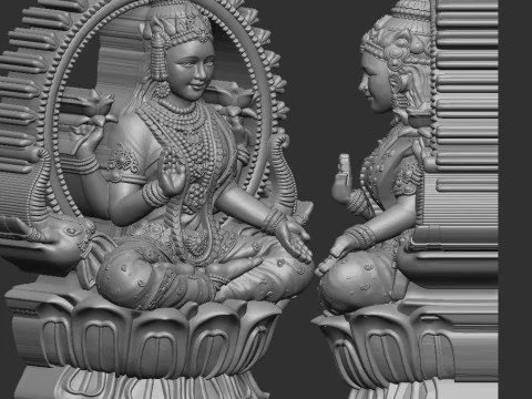 Laxmi ji 3D Model