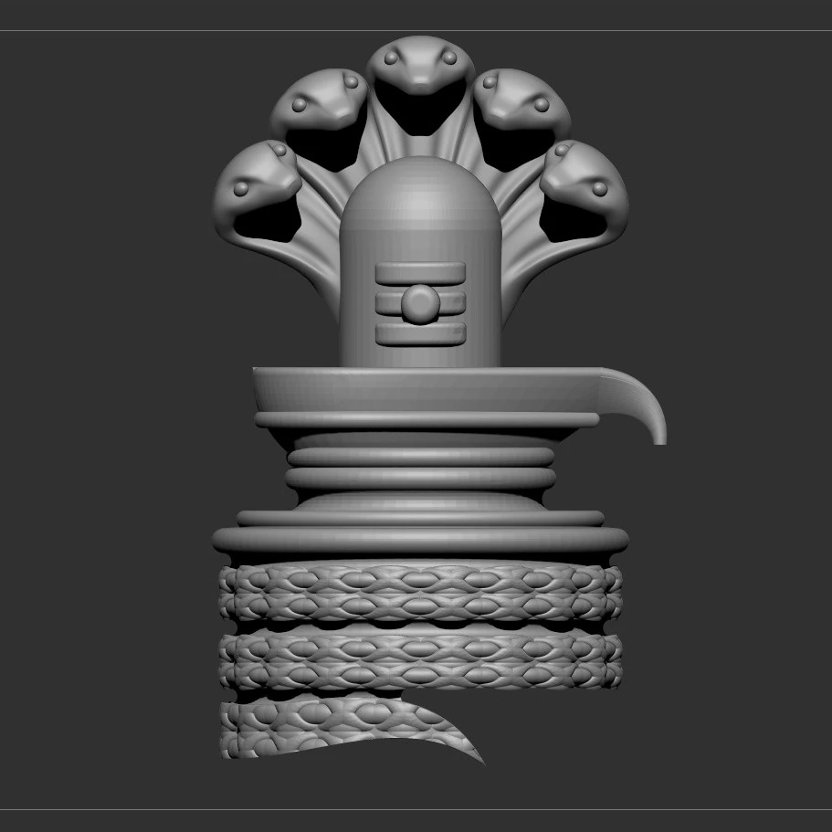 Shivling 3D Model .c4d .max .obj .3ds .fbx .stl .blend