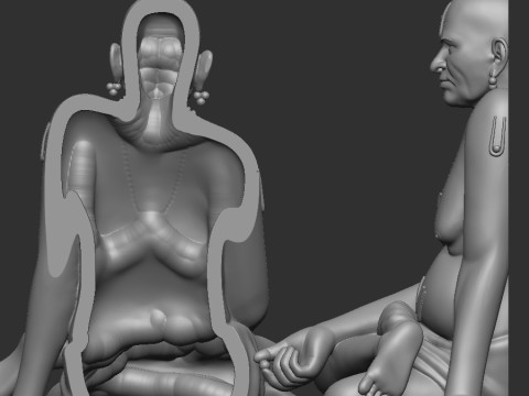 Swami samarth Model 3D