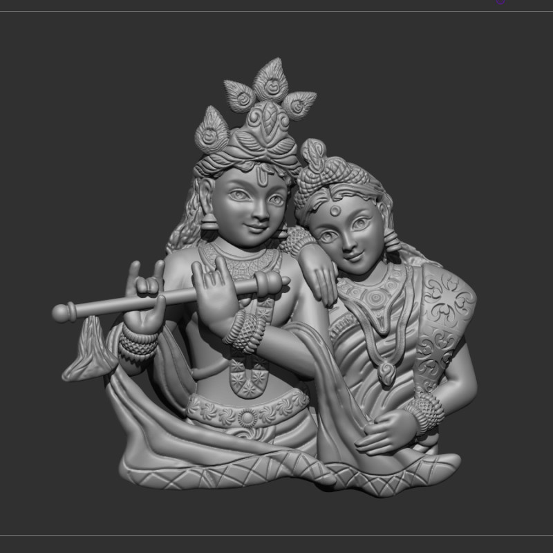 Radha krishna Modelo 3D .c4d .max .obj .3ds .fbx .stl .blend