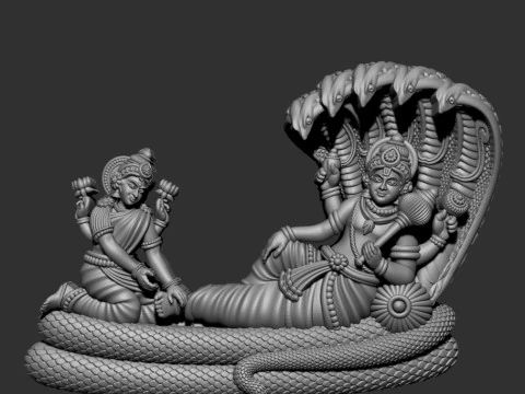 Tuhan Wisnu Model 3D