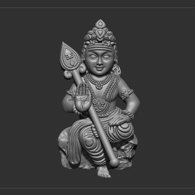 Murugan Modelo 3D .c4d .max .obj .3ds .fbx .stl .blend