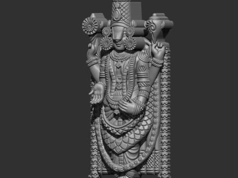 Tirupati balaji 3D Model