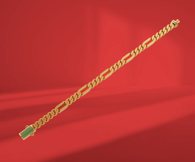 Cuban bracelet 3D मॉडल .c4d .max .obj .3ds .fbx .stl .blend 