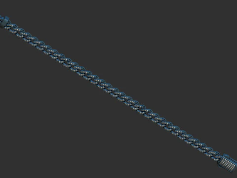 Cuban bracelet 3D Model