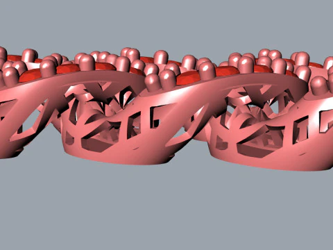 Cuban bracelet 3D Model