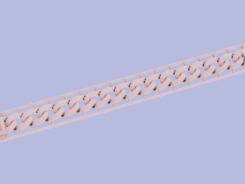 Cuban bracelet 3D Model