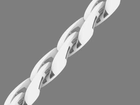 Cuban bracelet 3D Model