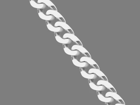 Cuban bracelet 3D Model