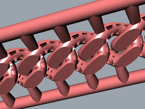 Cuban bracelet 3D Model