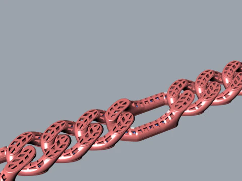 Cuban bracelet 3D Model