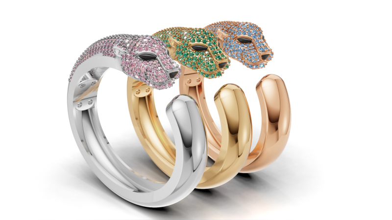 黑豹手链 3D 模型 .c4d .max .obj .3ds .fbx .stl .blend