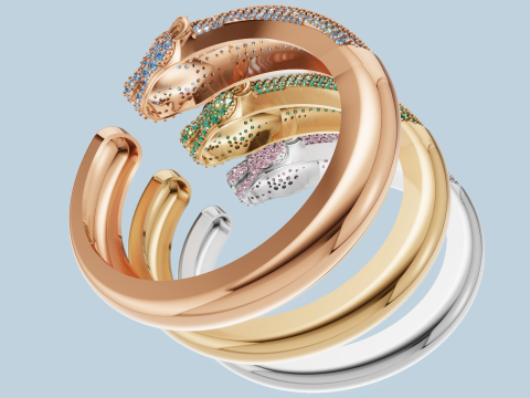 黑豹手链 3D 模型