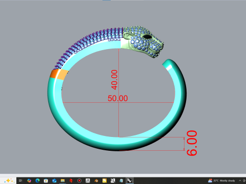 黑豹手链 3D 模型
