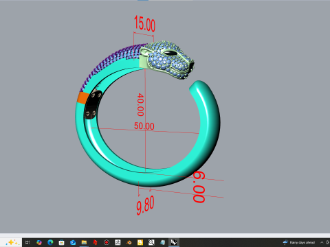黑豹手链 3D 模型
