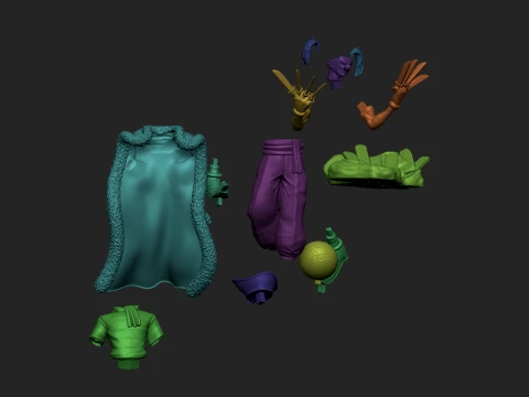 Buggy the Clown One Piece 3D Printable STL Statue 3D Print Model