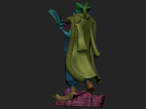 Buggy the Clown One Piece 3D Printable STL Statue 3D Print Model