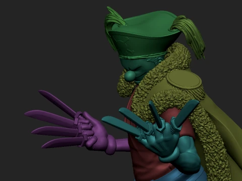 Buggy the Clown One Piece 3D Printable STL Statue 3D Print Model