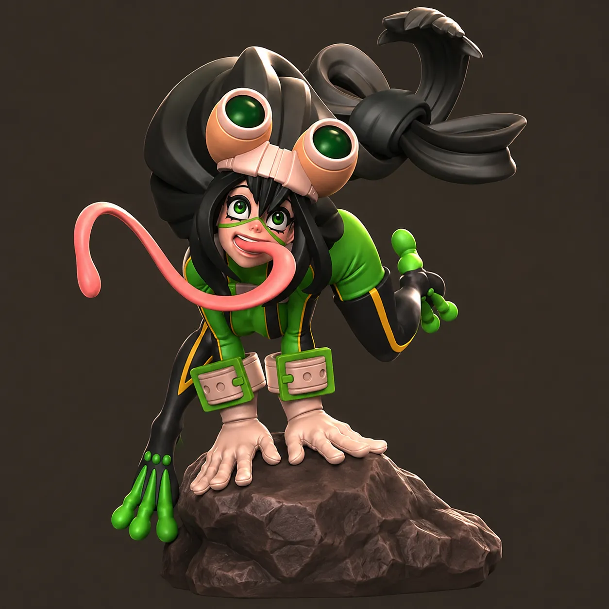Cute Fantasy Creature Stylized Cartoon Character High Detail 3D Printable Statue STL 3D Print Model .c4d .max .obj .3ds .fbx .stl .blend 