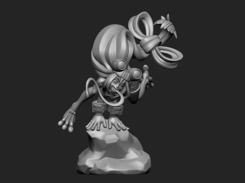 Cute Fantasy Creature Stylized Cartoon Character High Detail 3D Printable Statue STL 3D Print Model