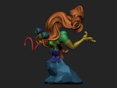 Cute Fantasy Creature Stylized Cartoon Character High Detail 3D Printable Statue STL 3D Print Model