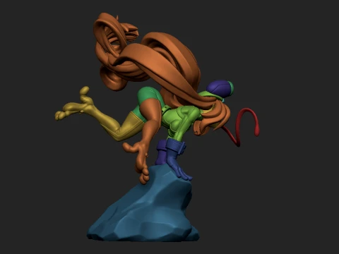 Cute Fantasy Creature Stylized Cartoon Character High Detail 3D Printable Statue STL 3D Print Model