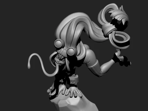 Cute Fantasy Creature Stylized Cartoon Character High Detail 3D Printable Statue STL 3D Print Model