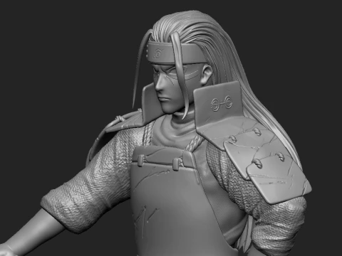 Hashirama Senju 3D Print STL Model Naruto First Hokage Anime Statue Ninja Warrior Figure 3D Print Model