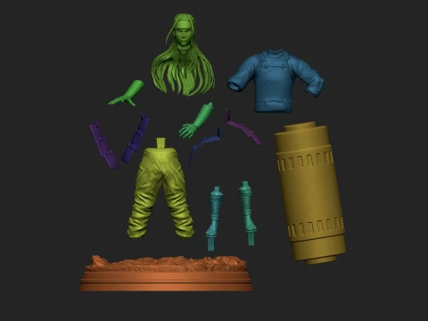 Hashirama Senju 3D Print STL Model Naruto First Hokage Anime Statue Ninja Warrior Figure 3D Print Model
