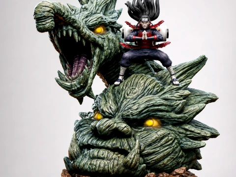 Hashirama Senju 3D Print STL Model v2 3D Print Model