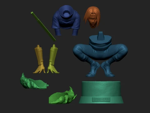 Itachi Uchiha Naruto 3D Print STL Model 3D Print Model