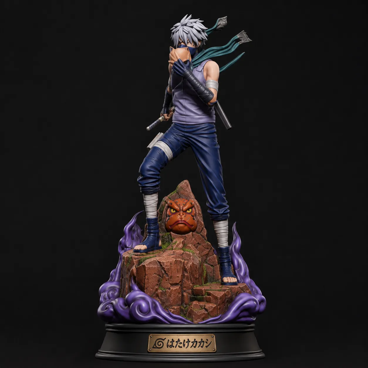 Kakashi Hatake Anime Statue Ninja Warrior Collectible STL Figure 3D Print Model .c4d .max .obj .3ds .fbx .stl .blend 