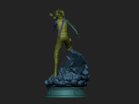 Kakashi Hatake Anime Statue Ninja Warrior Collectible STL Figure 3D Print Model