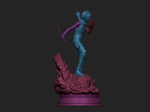 Kakashi Hatake Anime Statue Ninja Warrior Collectible STL Figure 3D Print Model