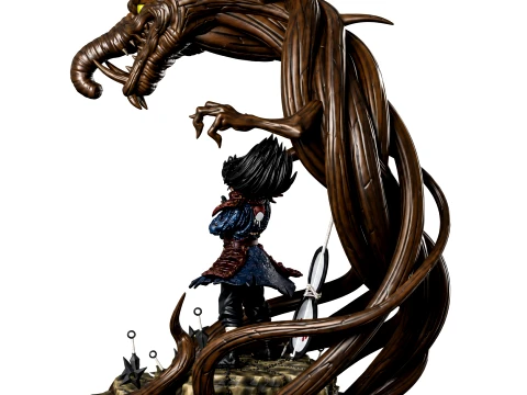 Madara Uchiha Samurai Armor Anime Statue Ultimate Ninja Warrior Collectible Figure 3D Print Model