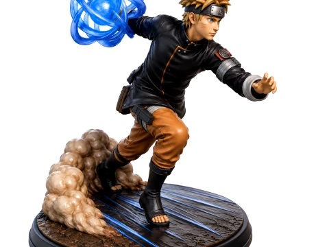 Naruto Uzumaki Rasengan Action Statue Anime Ninja Character Figure STL 3D Print Model
