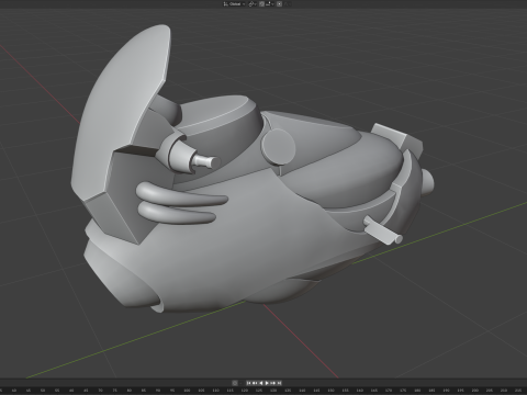 Sci-Fi HOVER SCOOTER -3x different skins UNITY BUILT-IN-URP TEXTURES ONLY 3D Model