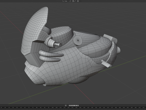 Sci-Fi HOVER SCOOTER -3x different skins UNITY BUILT-IN-URP TEXTURES ONLY 3D Model