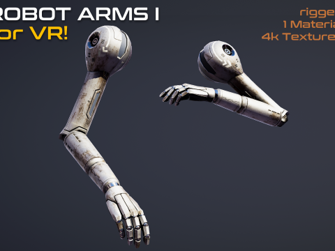 Robot Arms I VR UNITY BUILT-IN-URP TEXTURES ONLY Modelo 3D