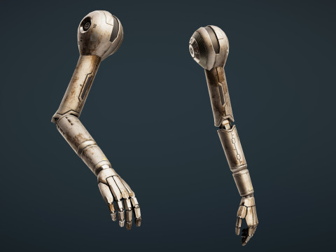 Robot Arms I VR UNITY BUILT-IN-URP TEXTURES ONLY Modèle 3D