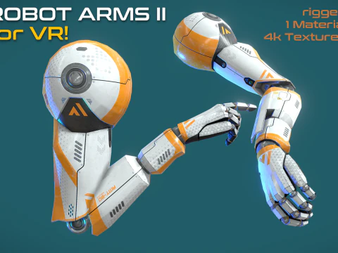 Robot Arms II - voor VR-opgetuigd 3D Model
