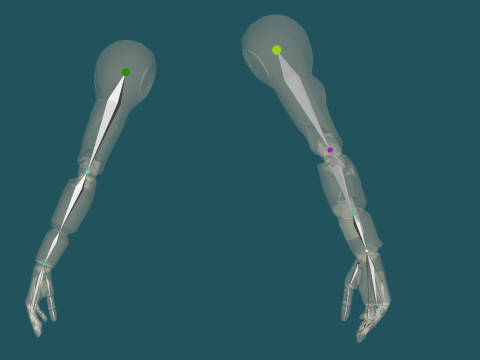 Robot Arms II - for VR rigged UNITY BUILT-IN-URP TEXTURES ONLY 3D Модель