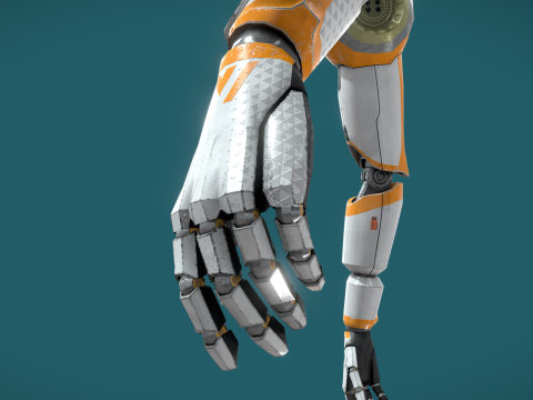 Robot Arms II - for VR rigged UNITY BUILT-IN-URP TEXTURES ONLY 3D Модель
