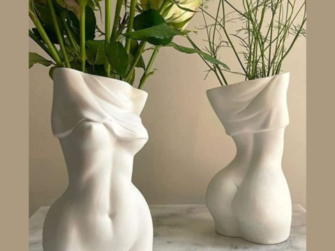 Flower Beauty Girl Vase 3d STL file 3D Print Model