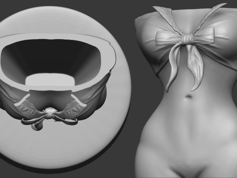 Flower Beauty Girl Vase 3d STL file Model Cetak 3D