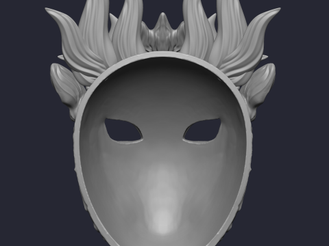 Avatar Fire and Ash Theme Mask stl 3D 打印模型