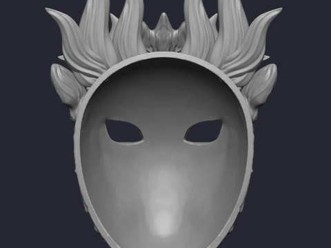 Avatar Fire and Ash Theme Mask stl 3D Print Model