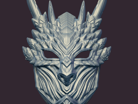 Dragon Mask 1 3D प्रिंट मॉडल