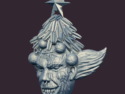 PennyWire vs Christmas Tree Mask 3D 打印模型